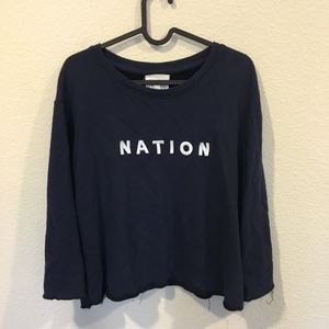 Nation LTD Tops - Nation Ltd Sami Knit long sleeve sweatshirt Nation LTD Tops - Nation Ltd Sami Knit long sleeve sweatshirt